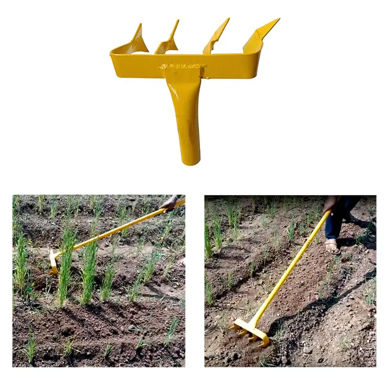 Hand Tine Rack Weeder Attachment for Weeding & Shallow Ploughing